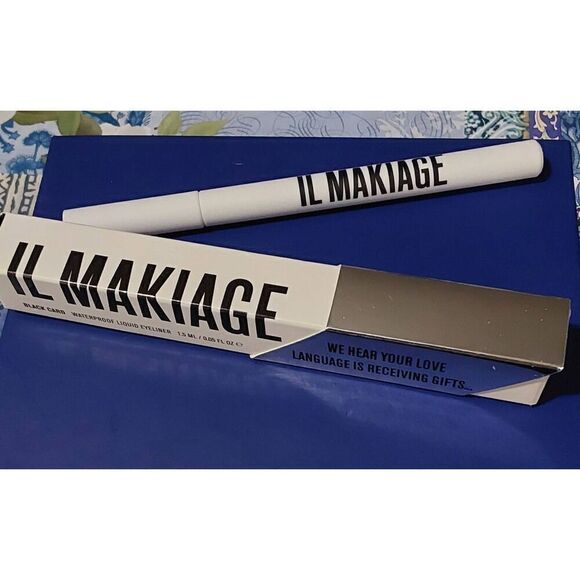 BNIB~IL Makiage Black Card Waterproof Liquid Eyeliner in Black - Picture 1 of 2